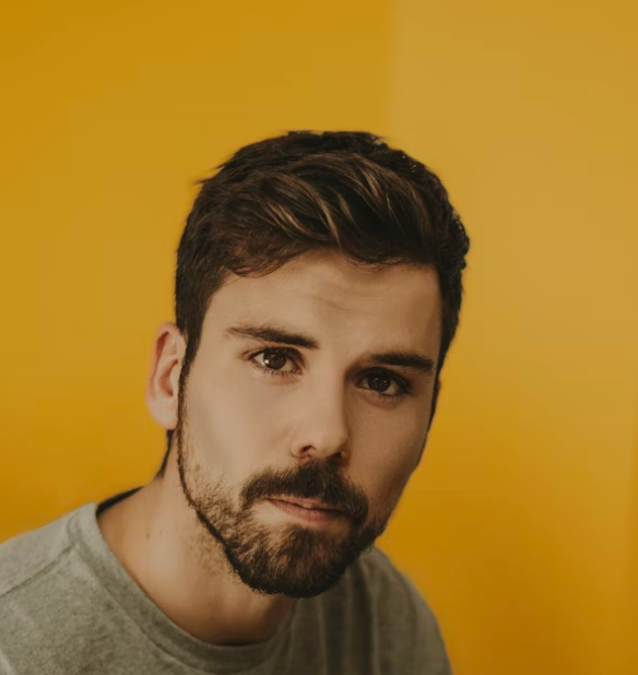 Young man with brown hair